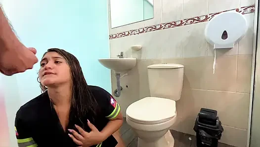 PARAMEDICS have sex in the hospital bathroom