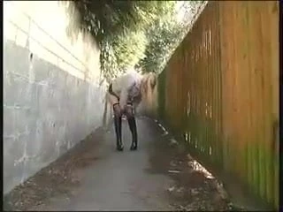 Uk skank outdoor pissing 3