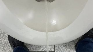 POV - vidéo de pipi sur les toilettes