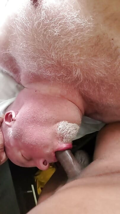 Bear Sucks Dick and Cums for You! BBC Gets a Foot Job!