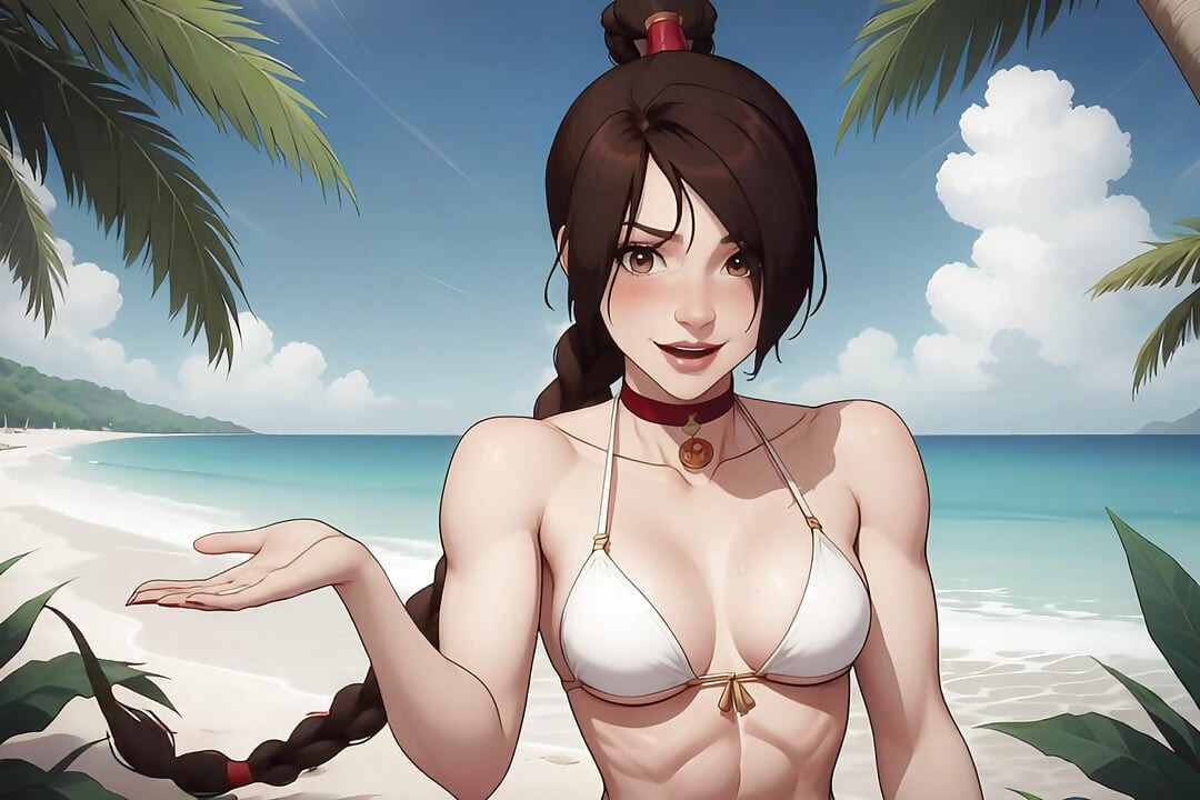 Tai Lee Has Sex with Avatar on the Beach