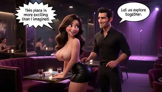 Rekonsiliasi dan malam pertama di klub swingers yang mengarah pada pernikahan terbuka (dihasilkan oleh Ia)