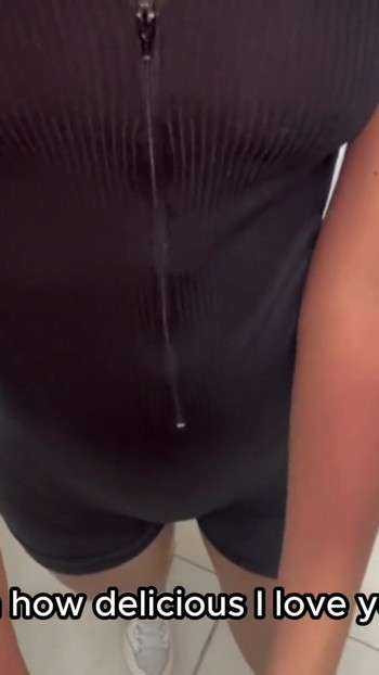 Emotional moment from "Beautiful skinny brunette pays the rent with her perfect body"
