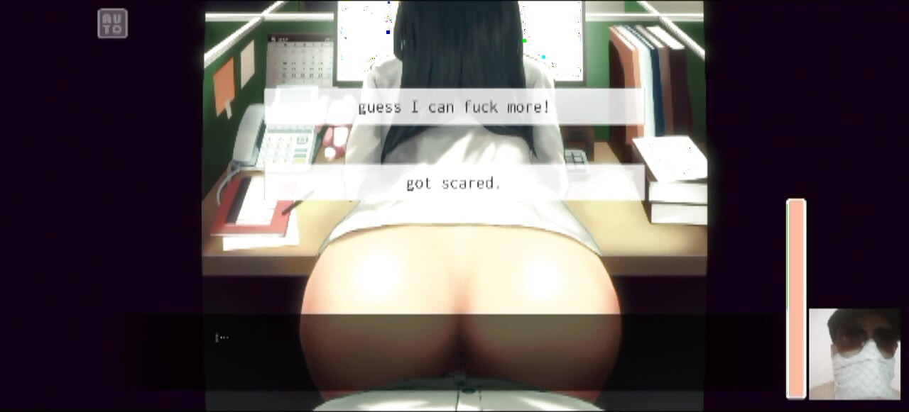Office girl in skirt ignores me as I fuck her while she works!