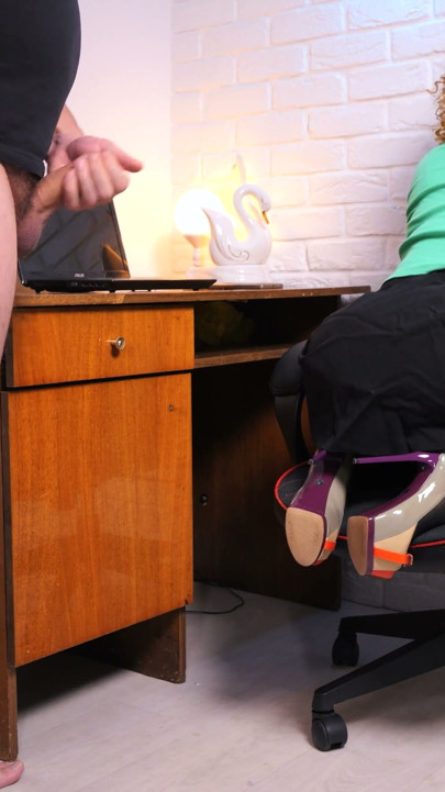 CFNM .YOUR BOSS IS IN CUM :-) Submissive subordinate Exhibitionist broke the rules! | Clip 2