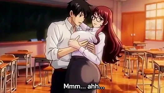 Genç öğrenci yalnızken ekstra sınıfta öğretmenini baştan çıkarıyor