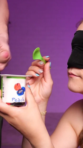 Stunning moment from "She doesn't know she ate my cum in yogurt. Game of Taste, the Highest LEVEL. XSanyAny"