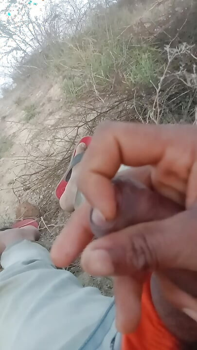 A boy masturbates in the woods, causing blood to flow from his ground.