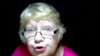Granny showing tits front cam