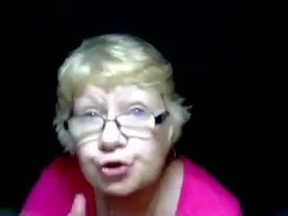 Granny showing tits front cam