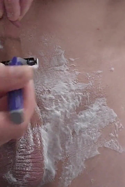 Solo Male Shaving in Shower! Where Are All the Woman??