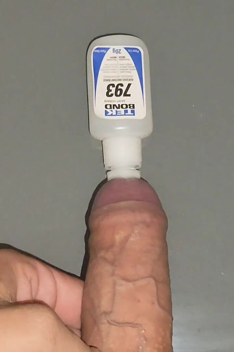 Tube of Strong Glue Going Through Stepdaddy's Hole