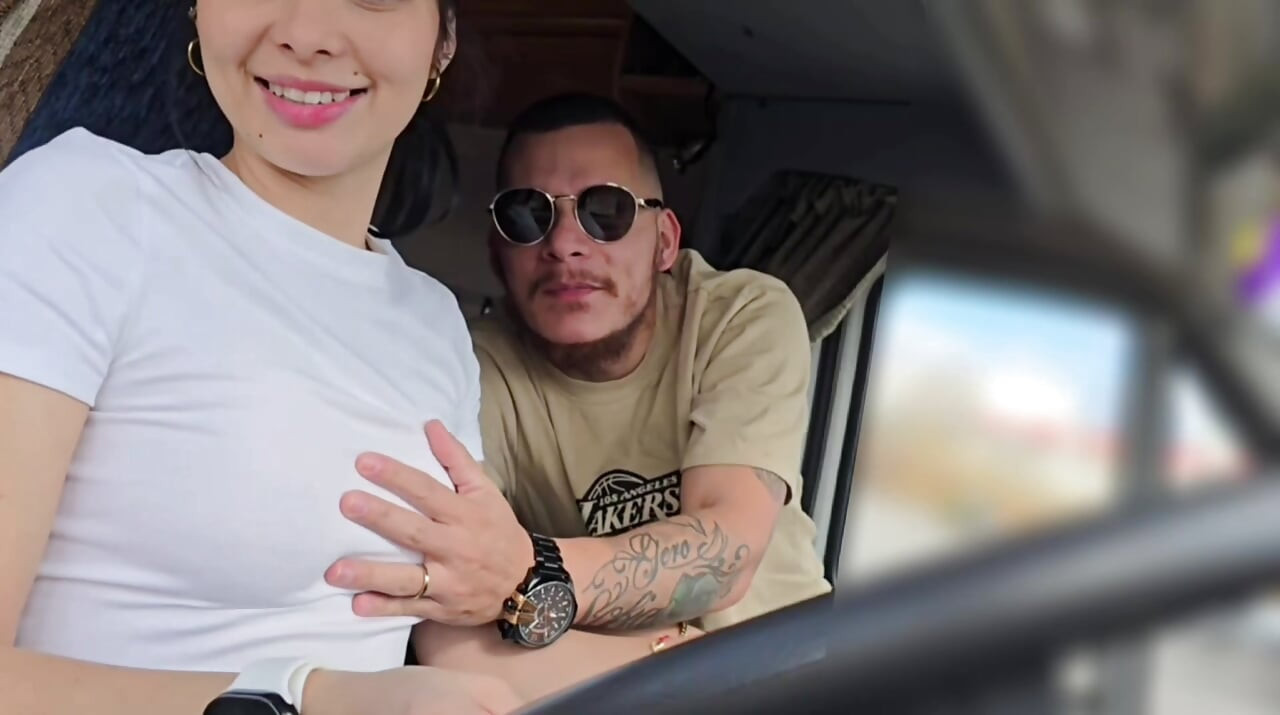I picked up my favorite UBER client without a bra