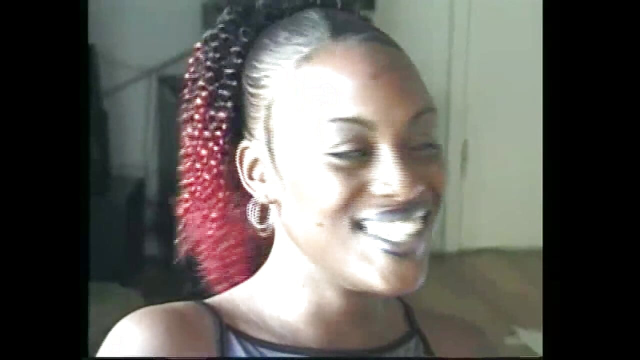 Lesbian Hairy Sluts Have a Black on Black Pussy Licking