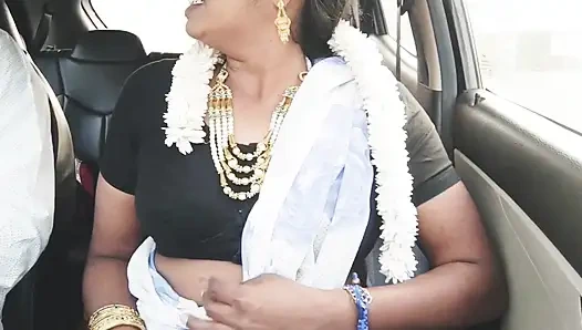 Indian Bhabhi Car Sex. Telugu Bhabi Car Long Drive for Fucking with Stepson