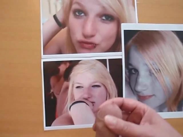 Cum tribute on 18 yo girls face 3 times