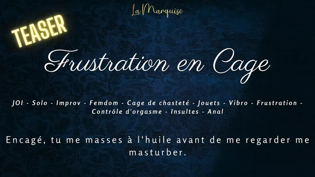 French Audio Roleplay | I'm frustrating you in your little cage