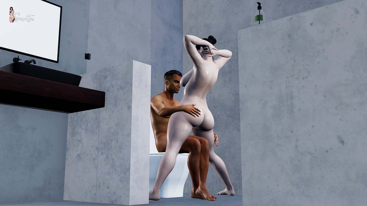 My Friend's Steamy Stepmom Maya's Secret: a Silent, Passionate Bathroom Fuck with Me