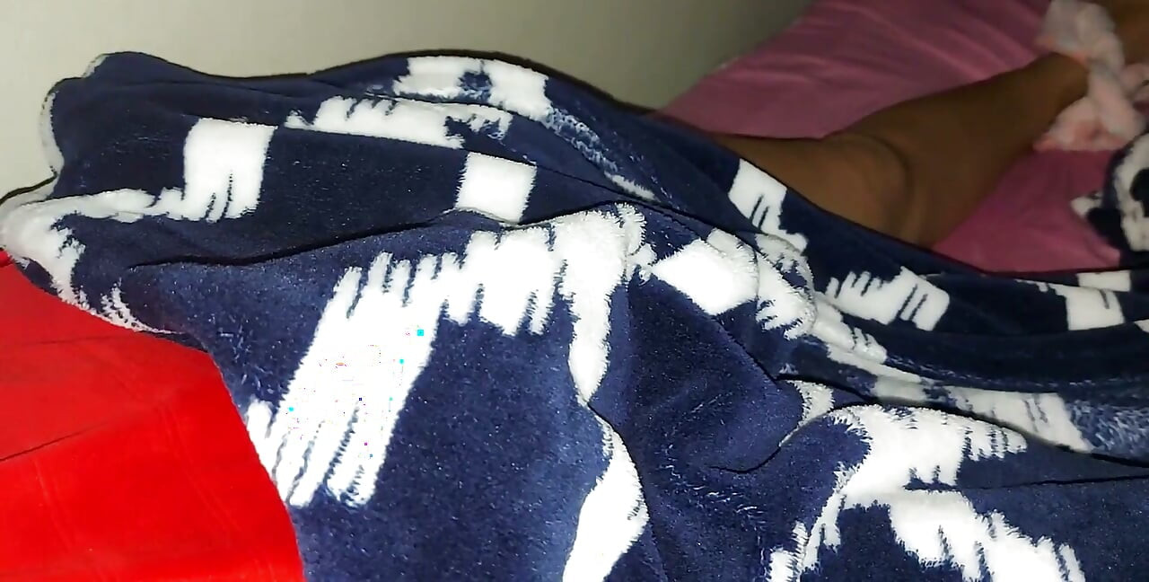 In My Step Sister's Room She Makes Her Pantyhose on Her Side and Shows Her Pussy