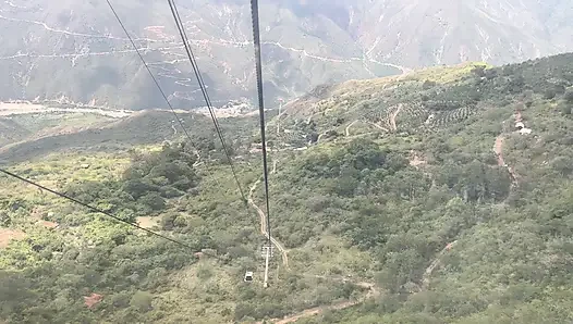 Kolombiya'da Teleferikte Oral Seks Ve Sikiş, Santander Çok Azgın Hamile Bir Kadınla