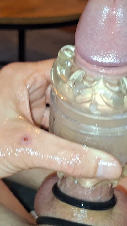 My POV #188 Fleshlight fuck, anal vibrator & cockring | Clip 1