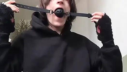 gasmask breathplay with diffrent gags