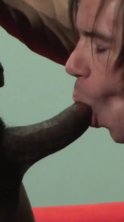 Key moment from "Skinny White Twink Experiences Big Black Cock"