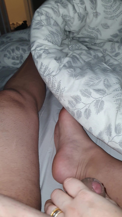 Step son cock gets hard when step mom hand slip and handjob his cock | Clip 1