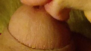Close up blowjob from brothers wife
