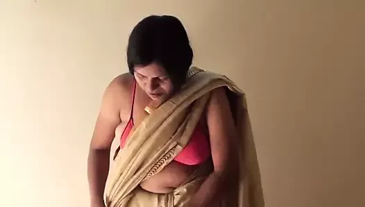 Desi Aunty Strip tease in Shower