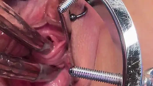 Sklavin S Fucks Her Piss Hole and Cervix at the Same Time