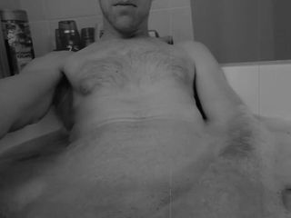 Soaping up my flaccid cock in the bath