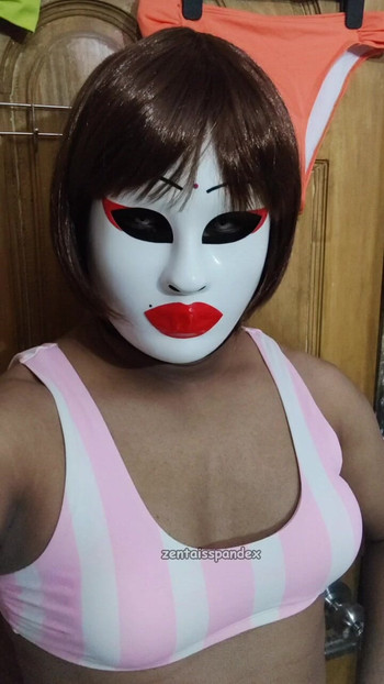 Sexy Transgender CD FemBoy Gym fitness workout