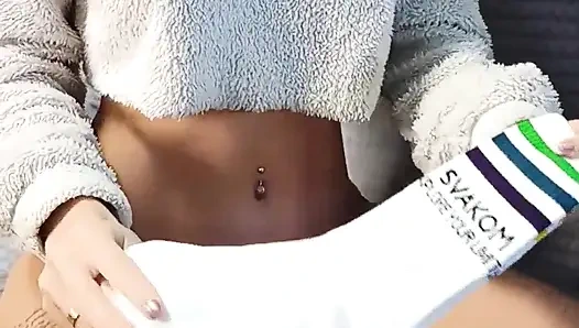 Dirty Step Sister Bought Socks Special to Tease My Dick