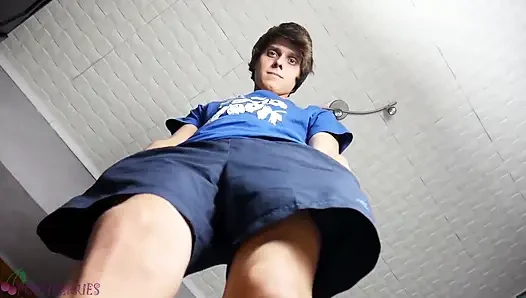Twink feet master dominates and cums on you