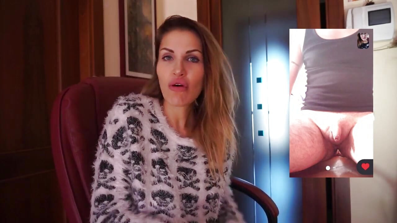 काले बाल वाली चोदने लायक मम्मी वेबकैम के लिए बहुत छोटे लंड के बारे में बात करती है