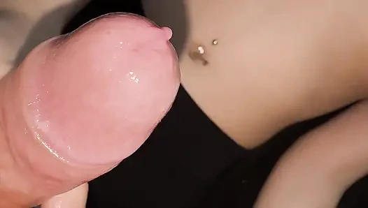 Cum Explosion - I Covered Her In CUM Totaly - Tight 18 Stepsister First Handjob ( Add Me Free Nudes )