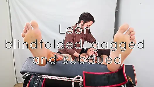 León Blindfolded, Silenced and Subdued