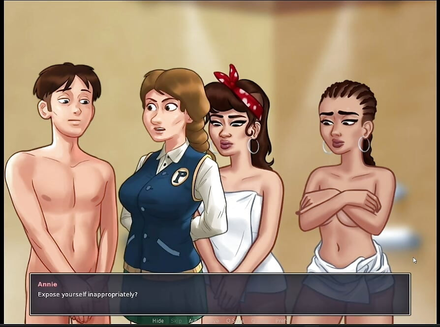 Summertime Saga Gameplay : Intense Massage Scene with the Receptionist.