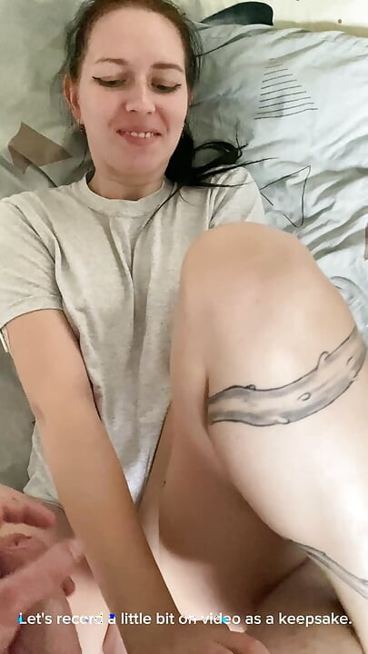 "Stop filming, I'm too shy!" Cute GF blushes and covers her face (POV)