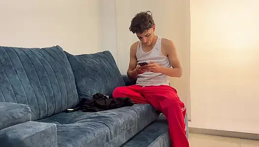My young stepsister is greedy for my big cock and lifts me up with a delicious blowjob