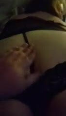 Fingering my wife's bbw pussy