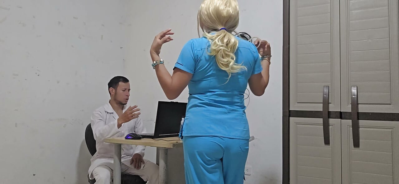 Super beautiful Latina nurse is discovered