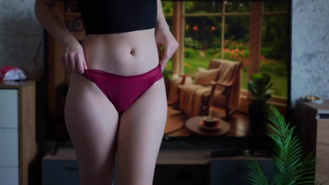 Standing Pee in Panties