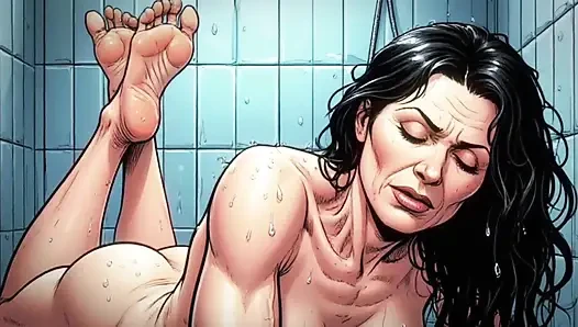 She Hulk: the Depraved Lust of a Green Skinned Slut. MILF in Shower. Vis...
