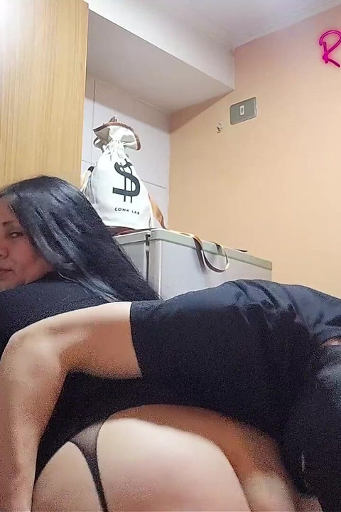Videos for Fans: a Masked Young Man Fucks Me in the Kitchen and I Enjoy It
