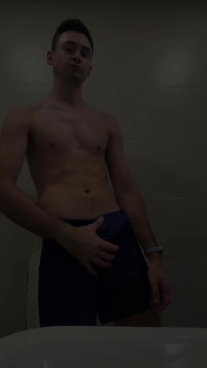 Post-workout Locker Room Stroke - Horny & Exploding