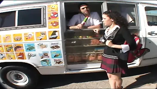 Horny teen gets picked up and fucked hard