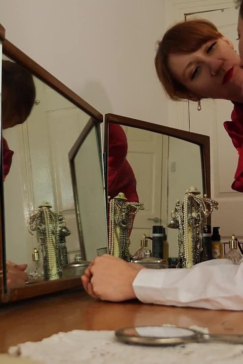Step-mum Catches College Girl Mila at Her Dressing Table Face Slapping Punishment Wmv