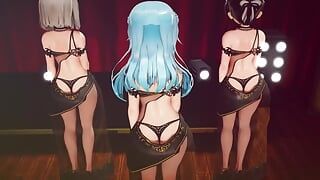 Mmd R-18 anime meisjes sexy dansclip 287